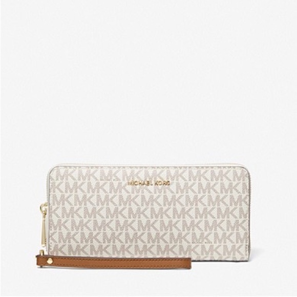 New MICHAEL MICHAEL KORS Large Logo Continental Wallet - Picture 1 of 8